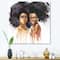 Designart - Portrait of Two African American Women - Modern Canvas Wall Art Print